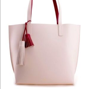 Kate Spade New York Large Foster Court Tasha Leather Tote
Cream/Burgundy